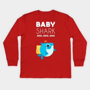 Baby shark Kids Long Sleeve T-Shirt